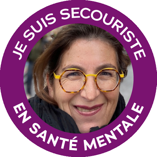 Badge Je suis secouriste en santé mentale